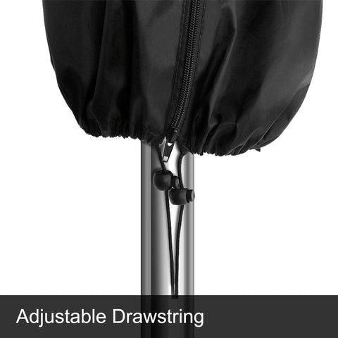 Femuar windproof bottom with drawstring keeps the cover secure in wind.
