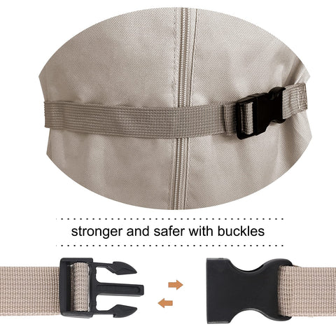 Femuar cover features tear-resistant material and a zip storage pocket for portability.