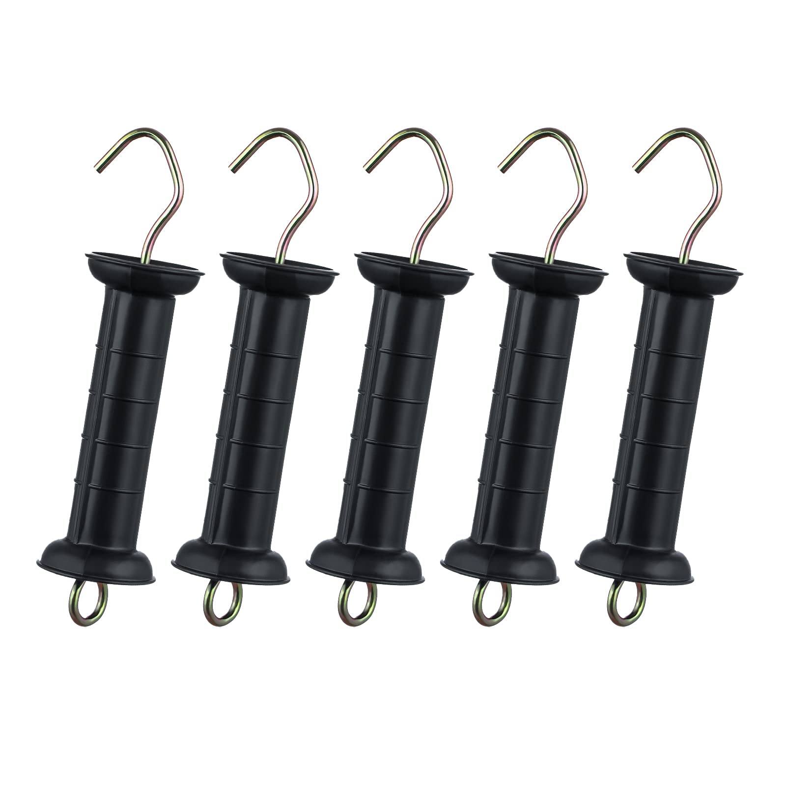 FENCE SHOCK Fensmile insulated gate handle 5pcs showcasing durable, weatherproof design for electric fencing.
