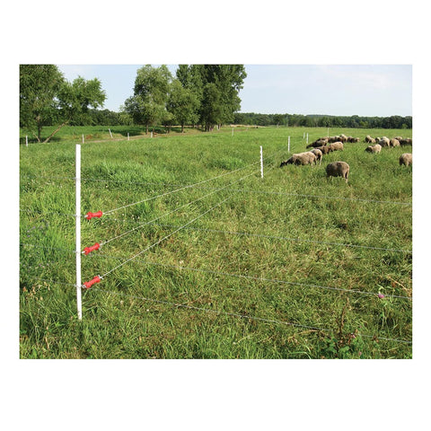 FENCE SHOCK FENSMILE white 25-pack post set for garden and farm fencing