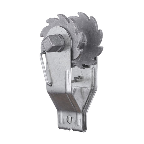 Fence Shock heavy-duty inline tensioner supports tight wires for pasture fencing.