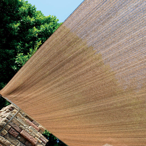 Fence4ever lightweight, durable outdoor shade fabric ready for quick installation
