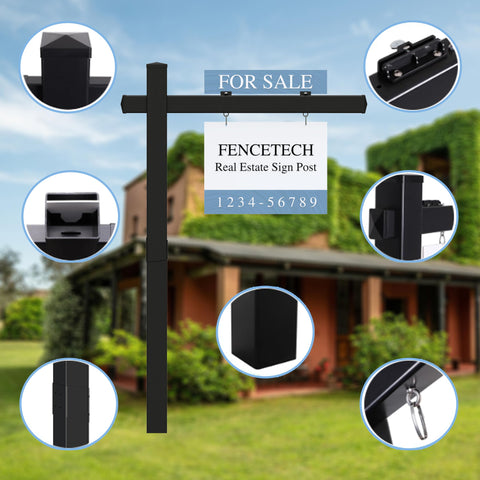 FENCETECH 47x3-5x2 inch arm securely supports larger signs