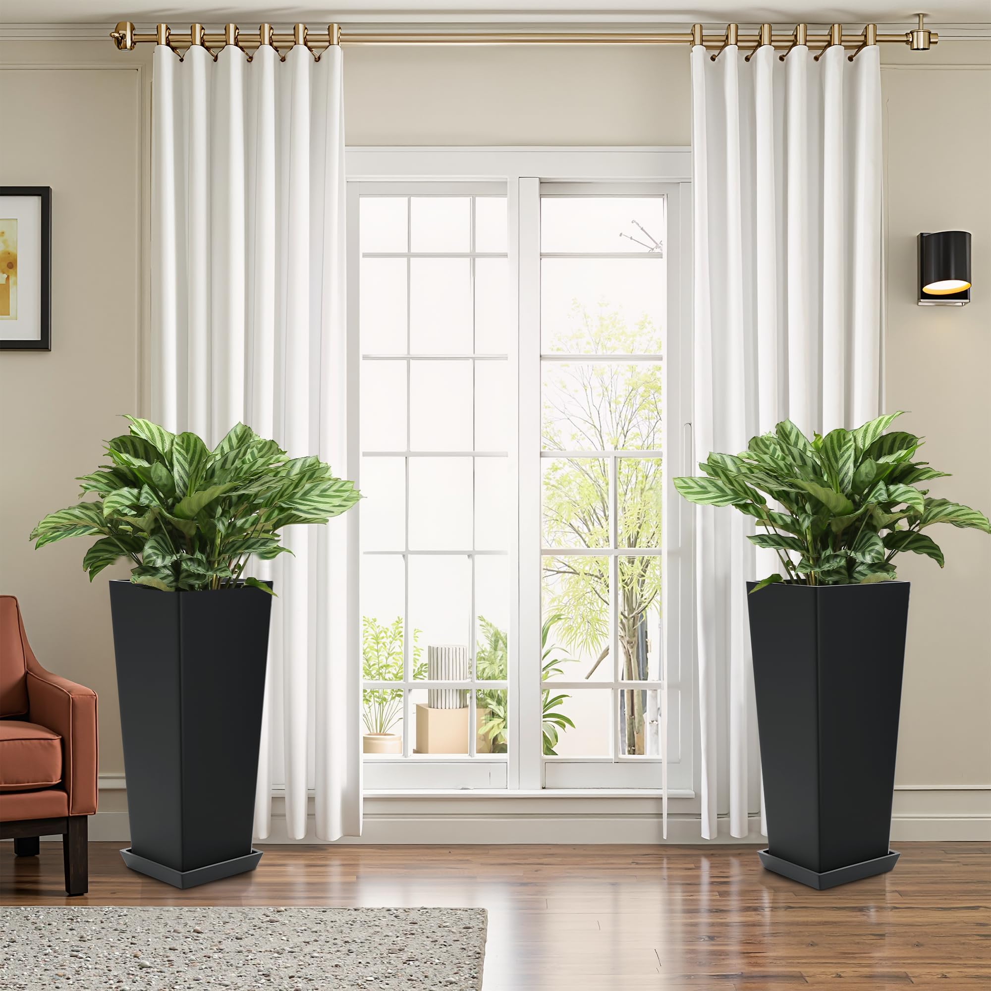 FENCY planter ideal for porch or patio décor and plants.