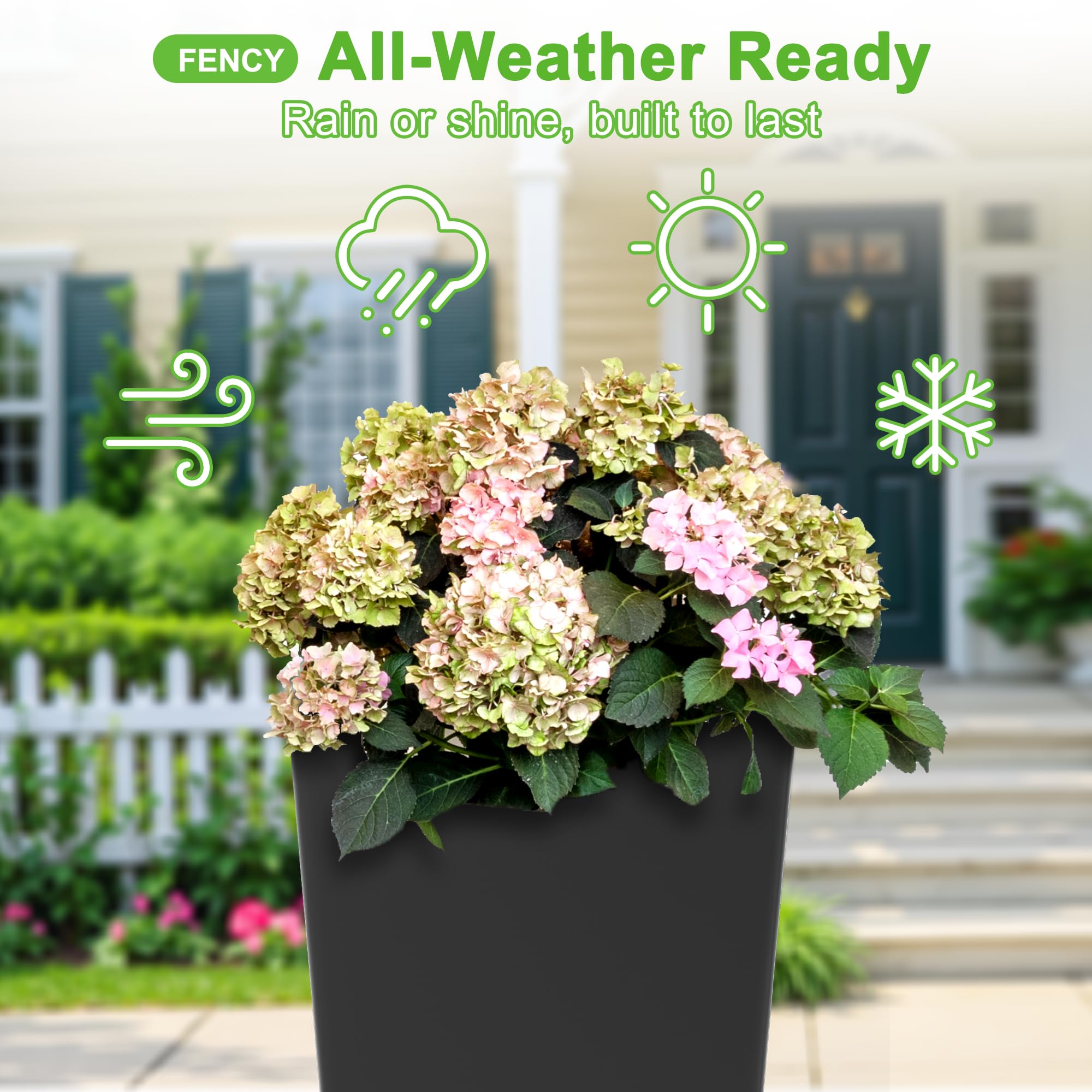 FENCY tapered design blends with contemporary and classic decor.