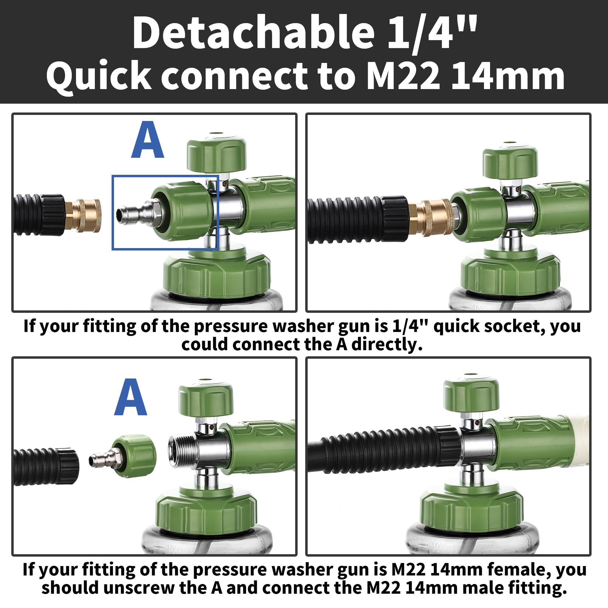 FENG PAI attachment showing M22-14 thread compatibility.
