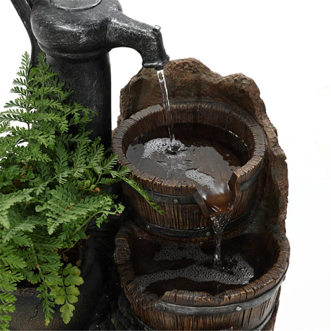 Glenville fountain capacity of 1.71 gallons illustrated for flow