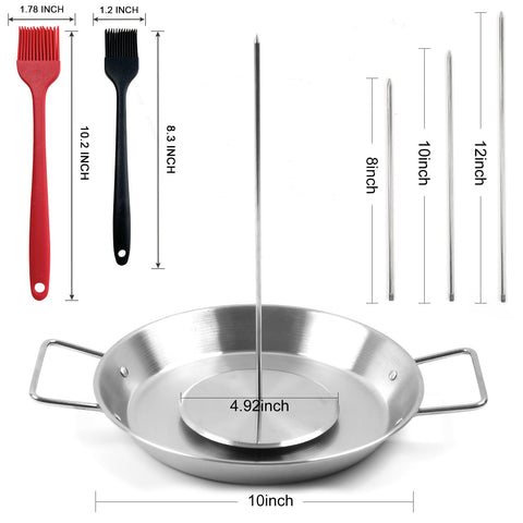 Fengzhe Al Pastor skewer rod 10-inch ideal for medium grills delivering even cooking.