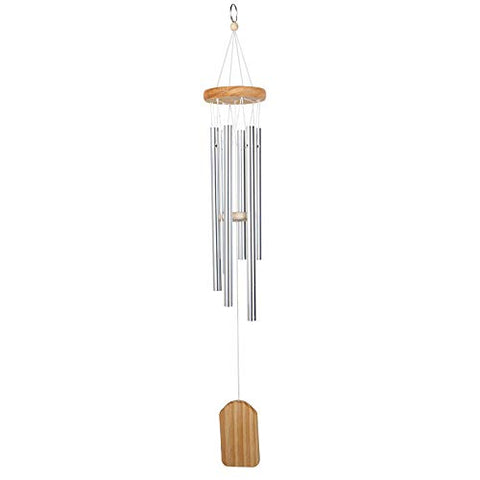 fengzhiyin outdoor wind chime with six tubes delivering a crisp tone for garden ambiance