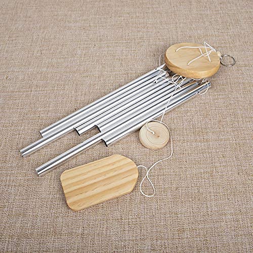 fengzhiyin silver white wind chime brightens garden with decorative appeal