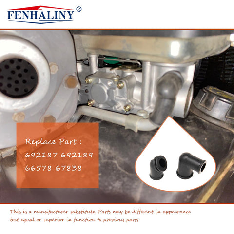 Fenhaliny breather tube grommet kit with 90-degree connector for flexible routing