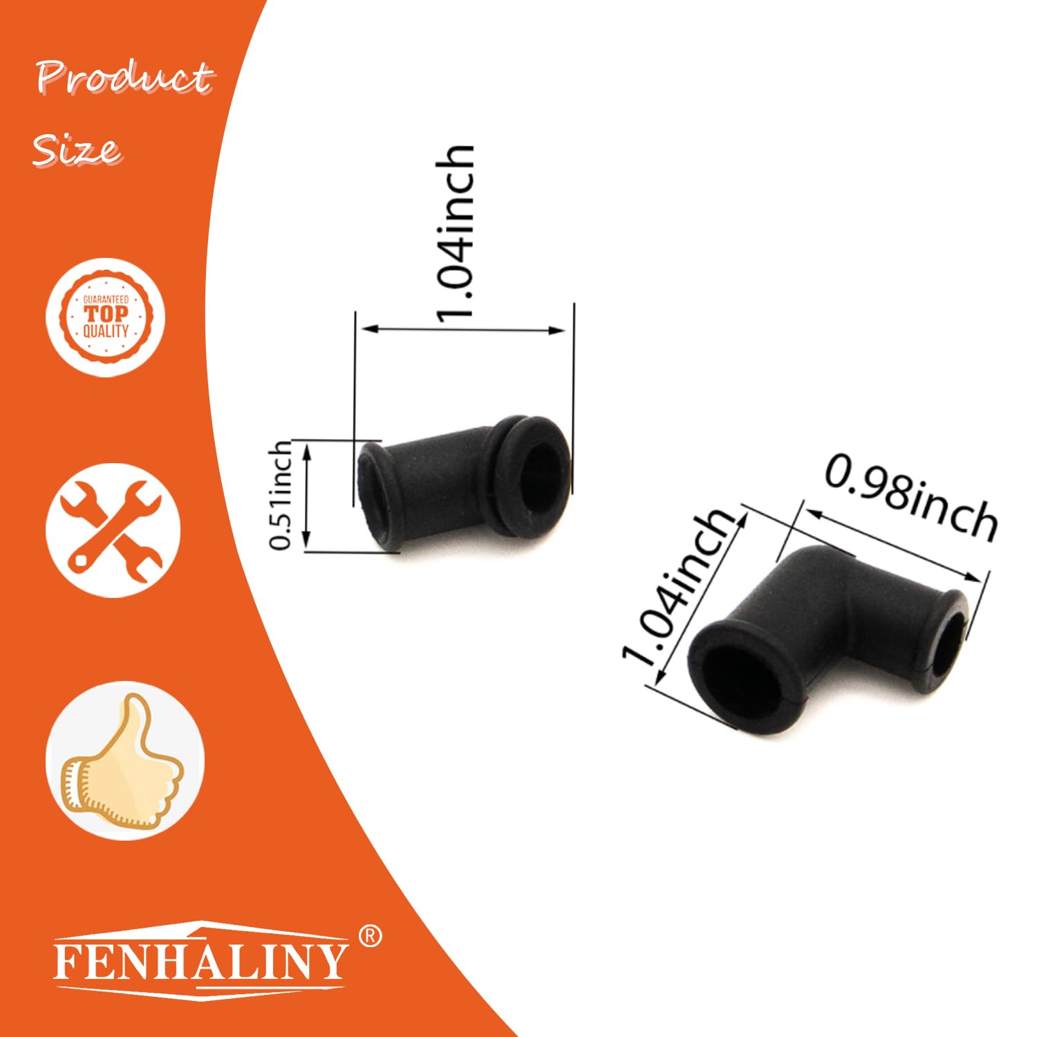 Fenhaliny kit contents include 45° and 90° fittings