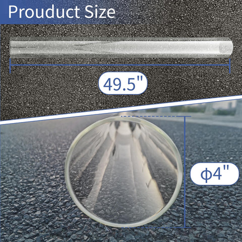 Fenluqi glass tube with ring attachment for secure installation.