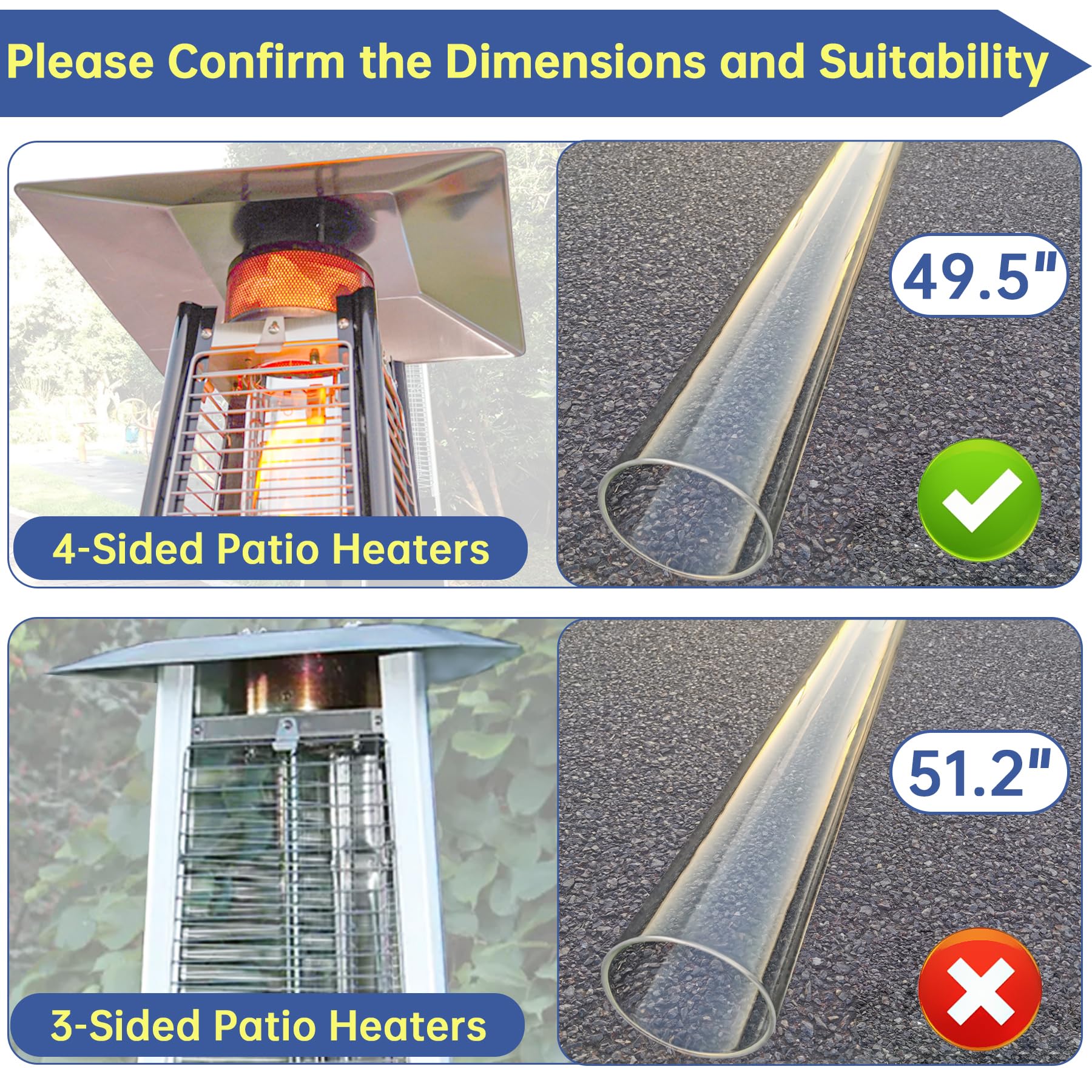 High-purity quartz glass delivering durability and quick heat response.