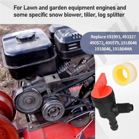 Fennoral 691993 fuel tank kit includes cap and valve for quick installation on compatible engines.