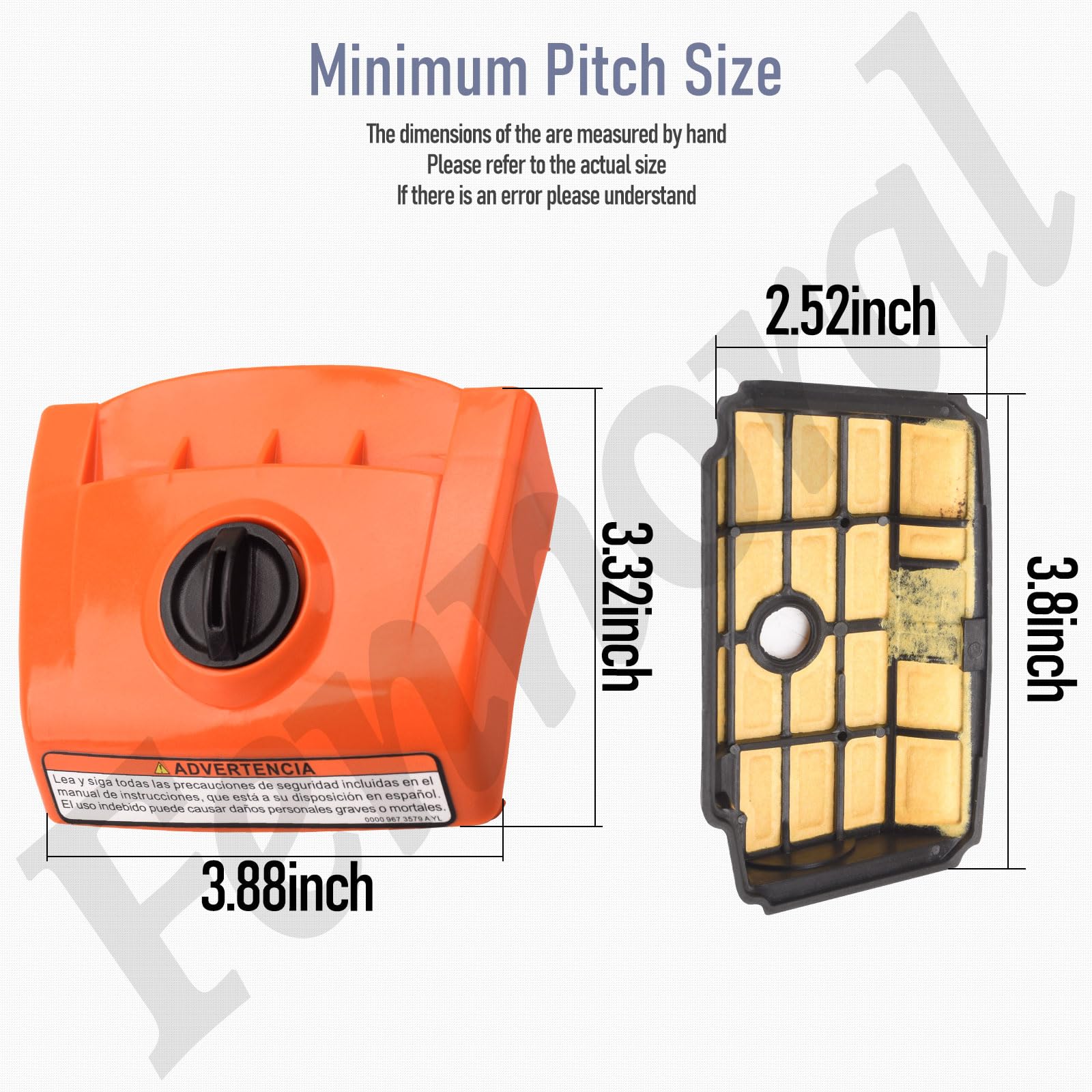 Fennoral air filter for Stihl MS193 ensures clean intake and smoother starts.