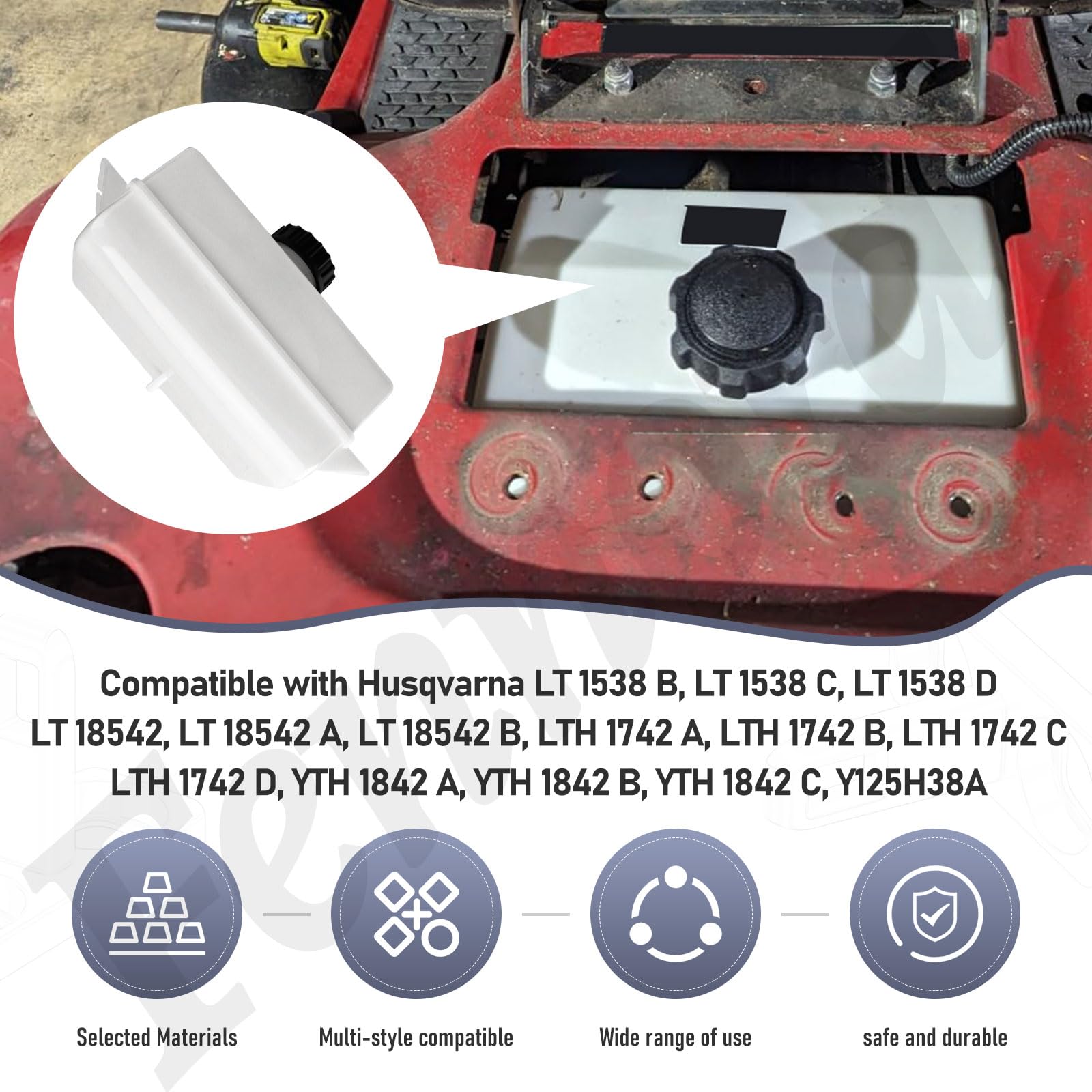 Fennoral fuel tank cap assembly detail for quick fit