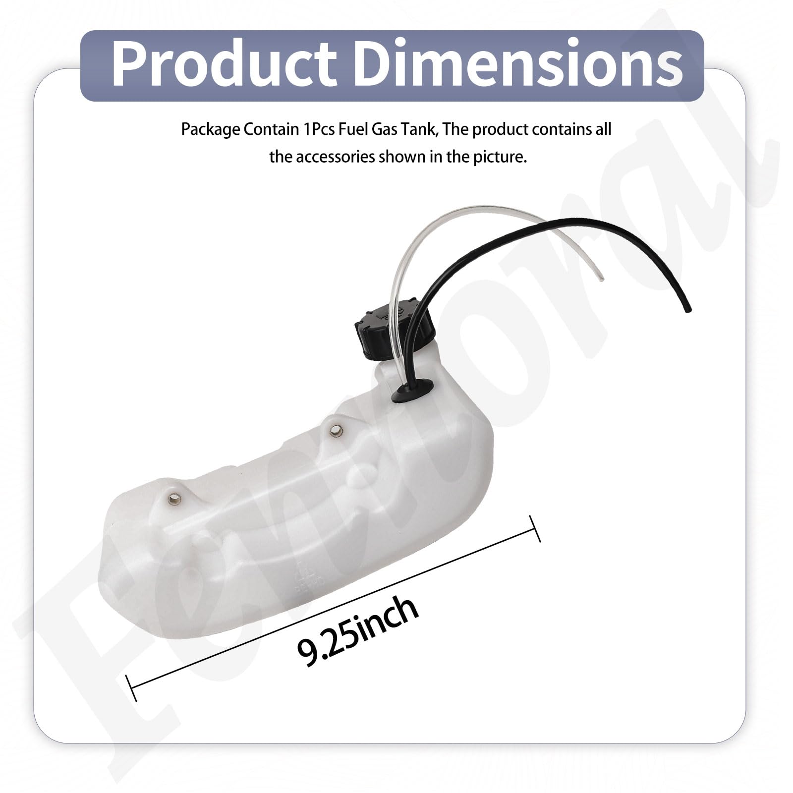 Fennoral gas cap and seal for Predator 52cc ensuring tight seal and spill prevention