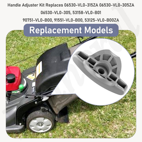 Fennoral kit mounted on mower handle with secure fit.
