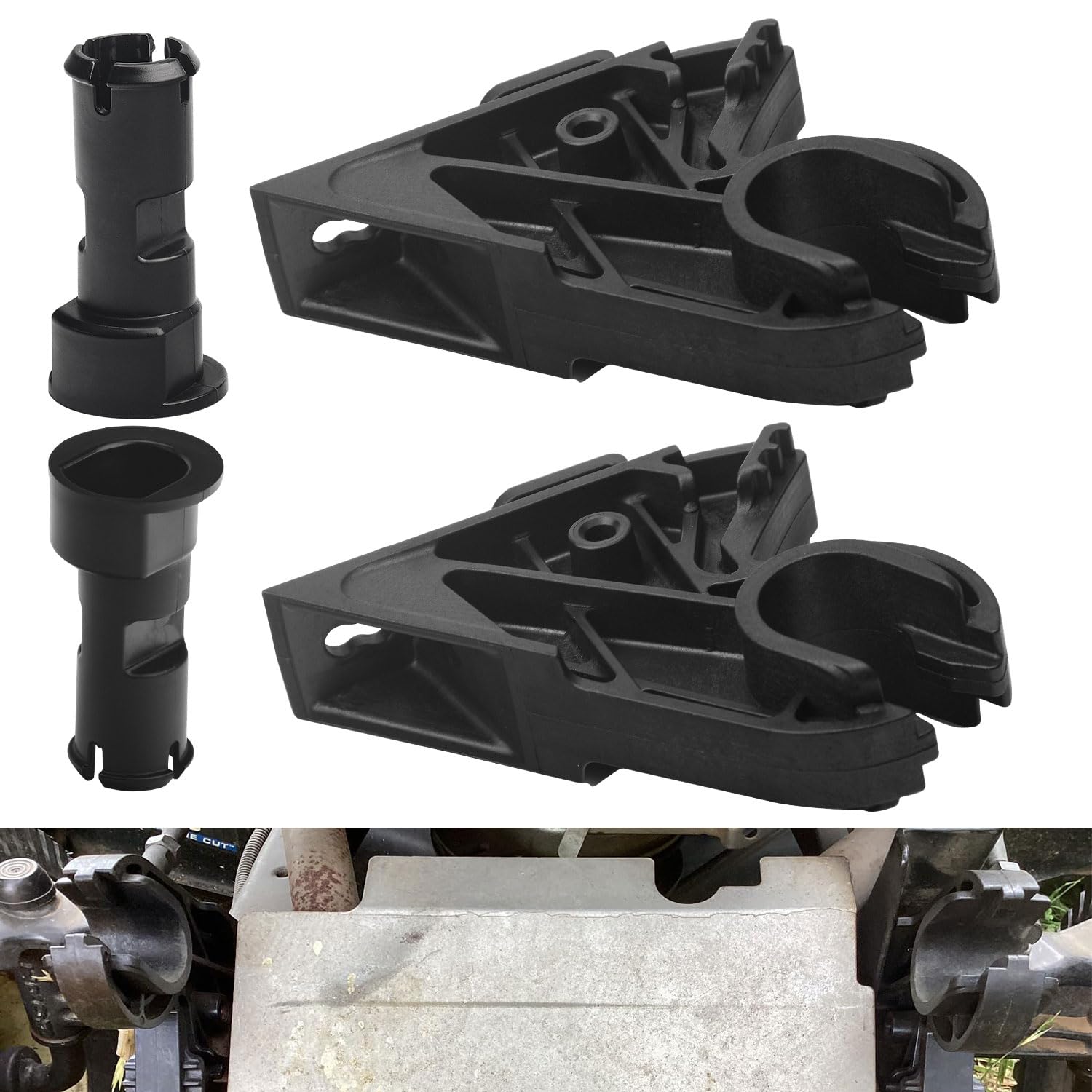 Fennoral hood pivot bracket kit ready for quick replacement and secure hood alignment.