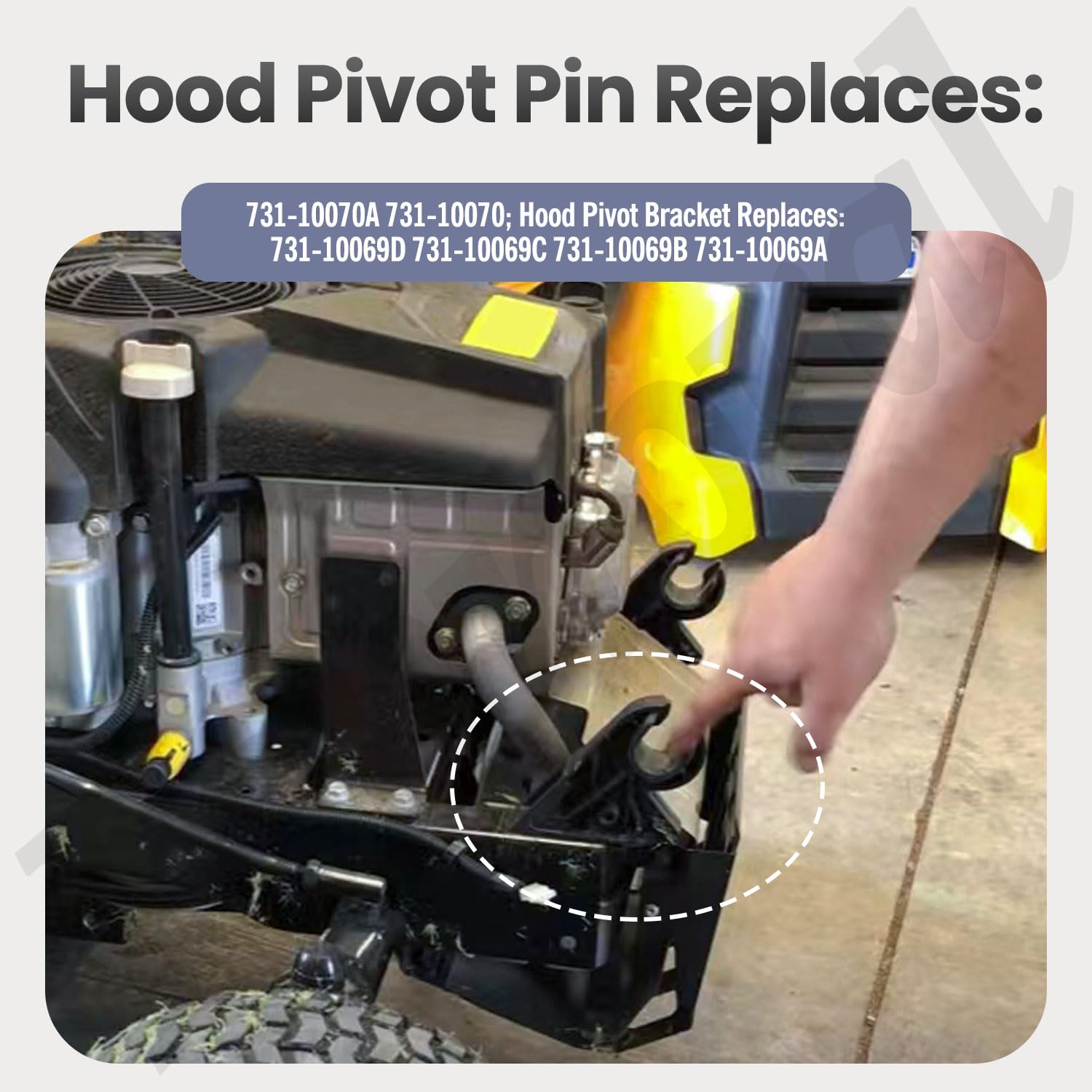 Fennoral packaged contents show two pivot pins and two brackets for complete kit.