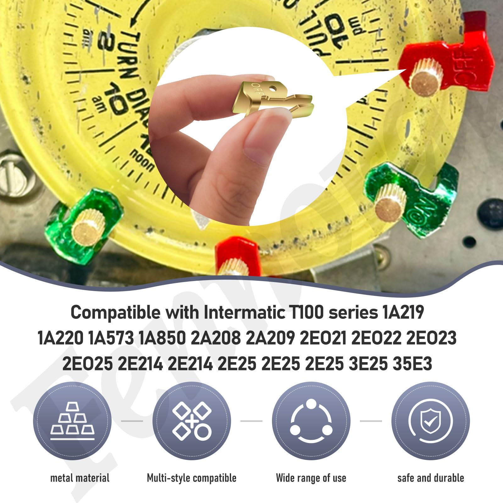Fennoral Pool Timer installation step showing easy slide-in setup
