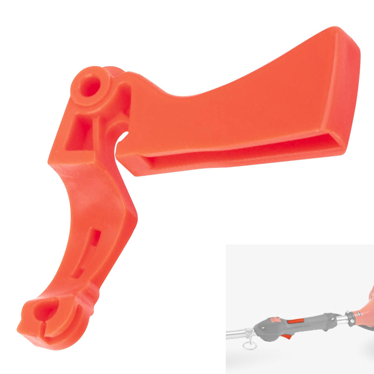 Fennoral throttle triggers for Echo: close-up quick replacement.