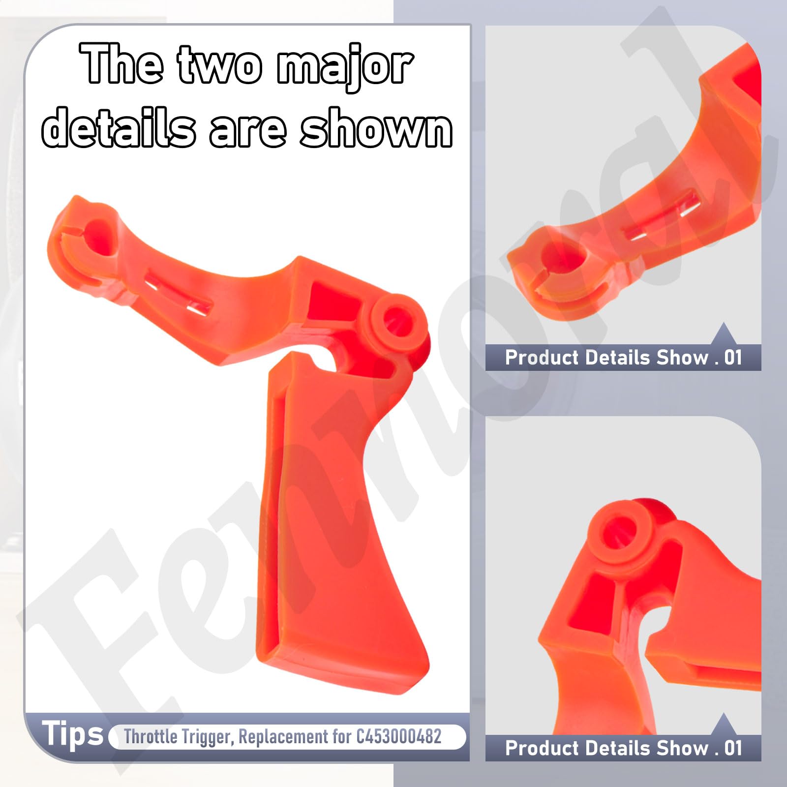 Fennoral throttle triggers in use for efficient lawn care.