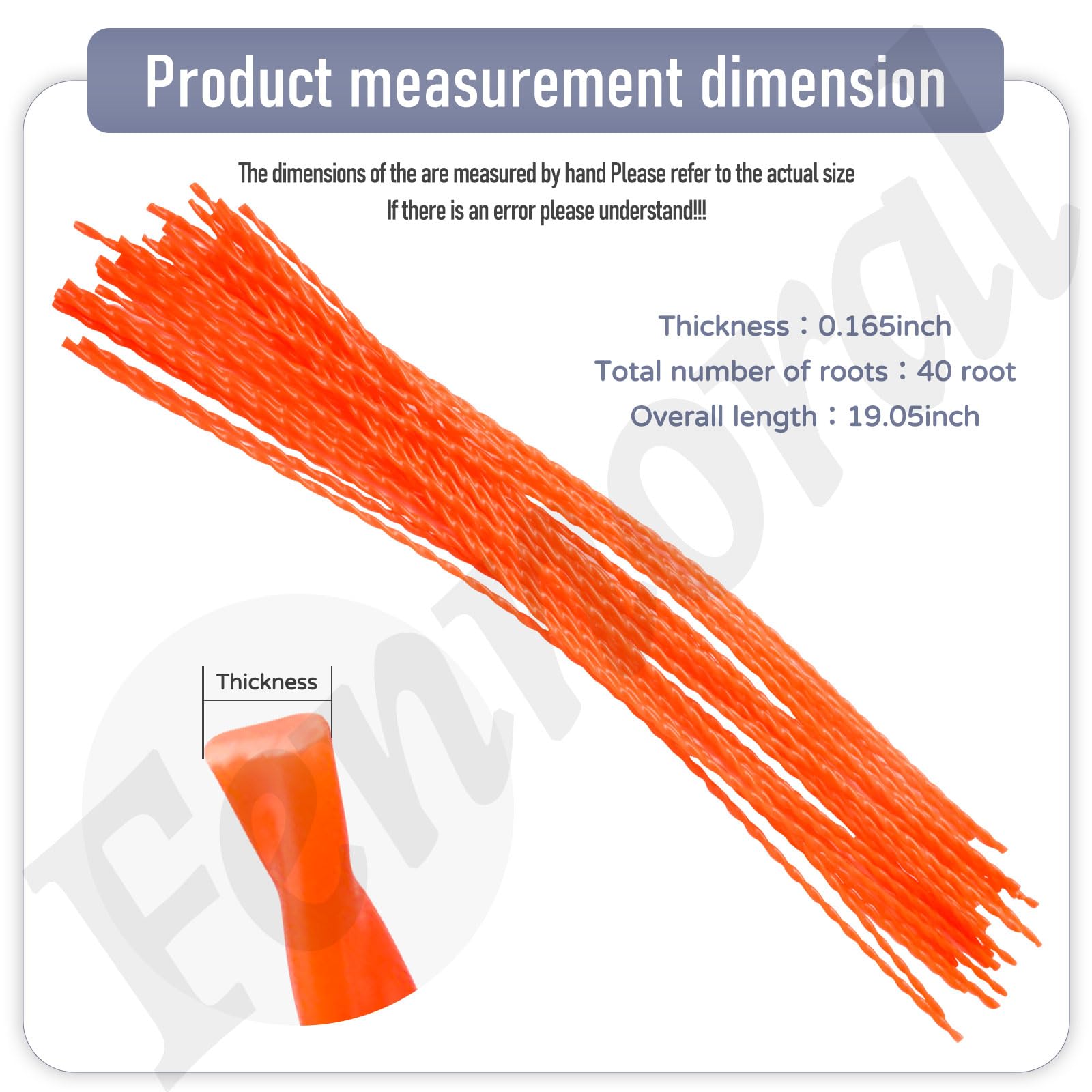 Fennoral trimmer line compatible with Senix, Earth-Quake, BILT, Toro for easy replacements