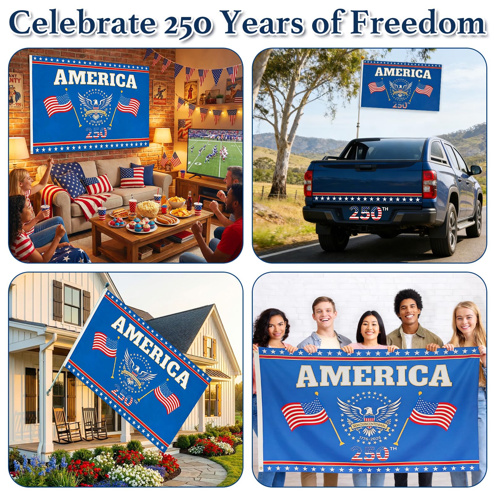 Fennoral flag displayed on porch or wall for year-round pride