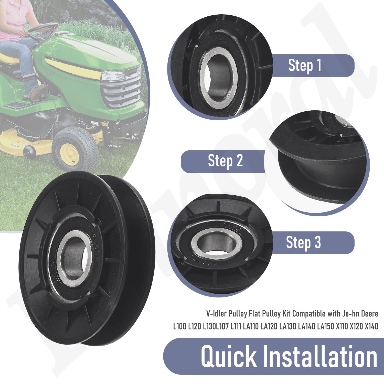 Fennoral V-Idler pulley kit high-quality materials for durability and long life.