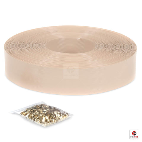 Fenpro pet-safe fence cover defining a safe play area for dogs