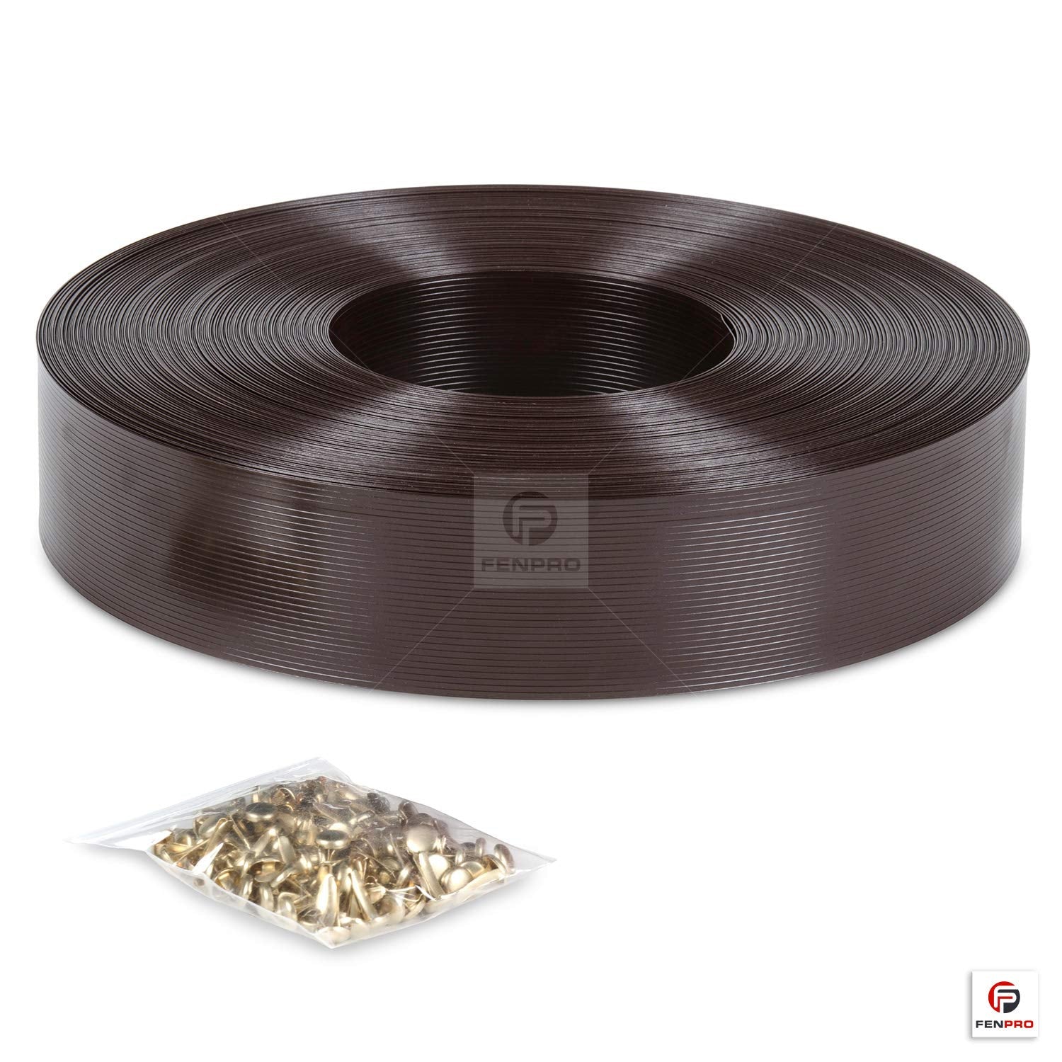 Fenpro privacy screen slats in brown boost curb appeal and privacy