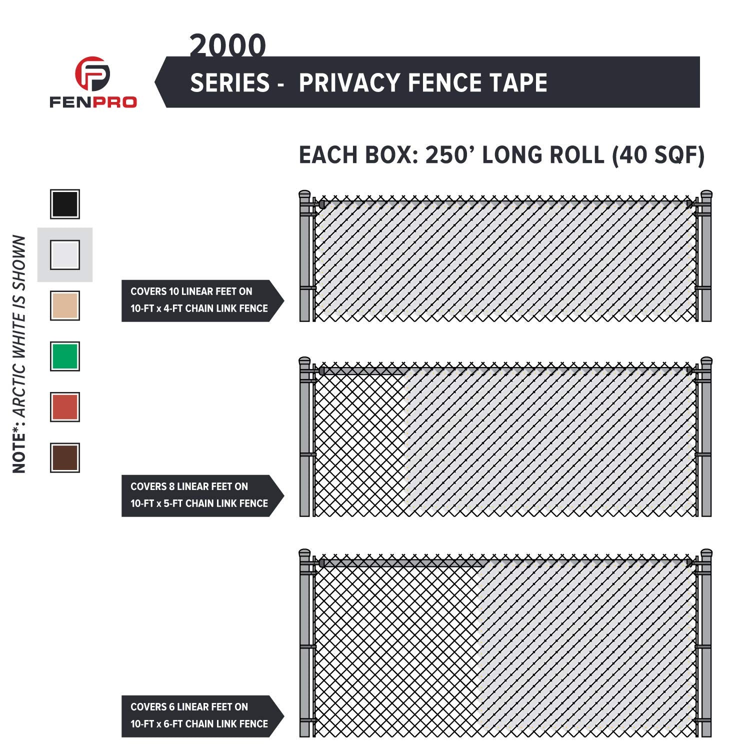 Arctic White Fenpro privacy screen concealed in a backyard setting.