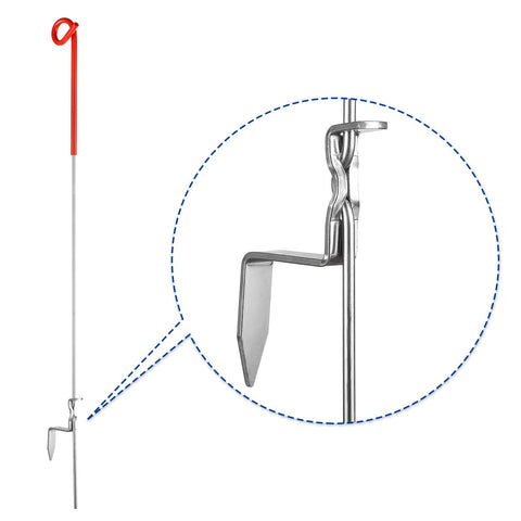 FENSMILE Fence Shock shown in an outdoor garden setup for easy fencing.
