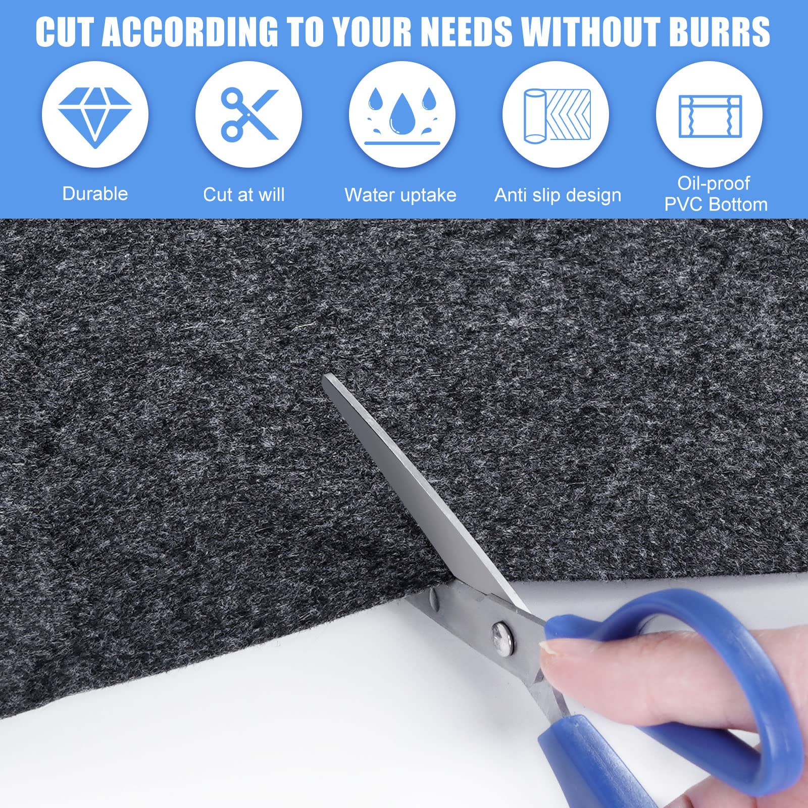 FENXAM mat absorbs water and splashes, keeping surrounding floor dry and clean.