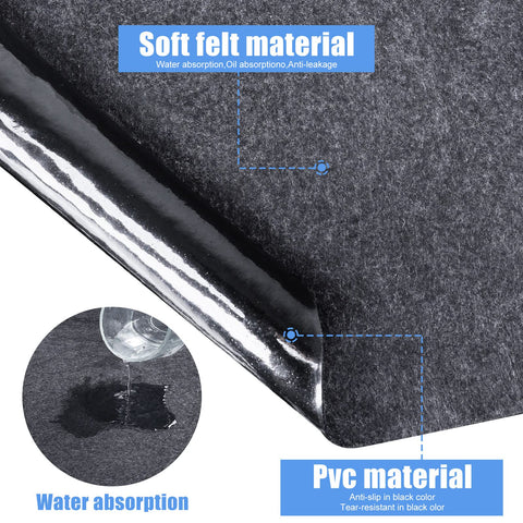 FENXAM mat with non-slip bottom stabilizes on smooth floors around a tub.