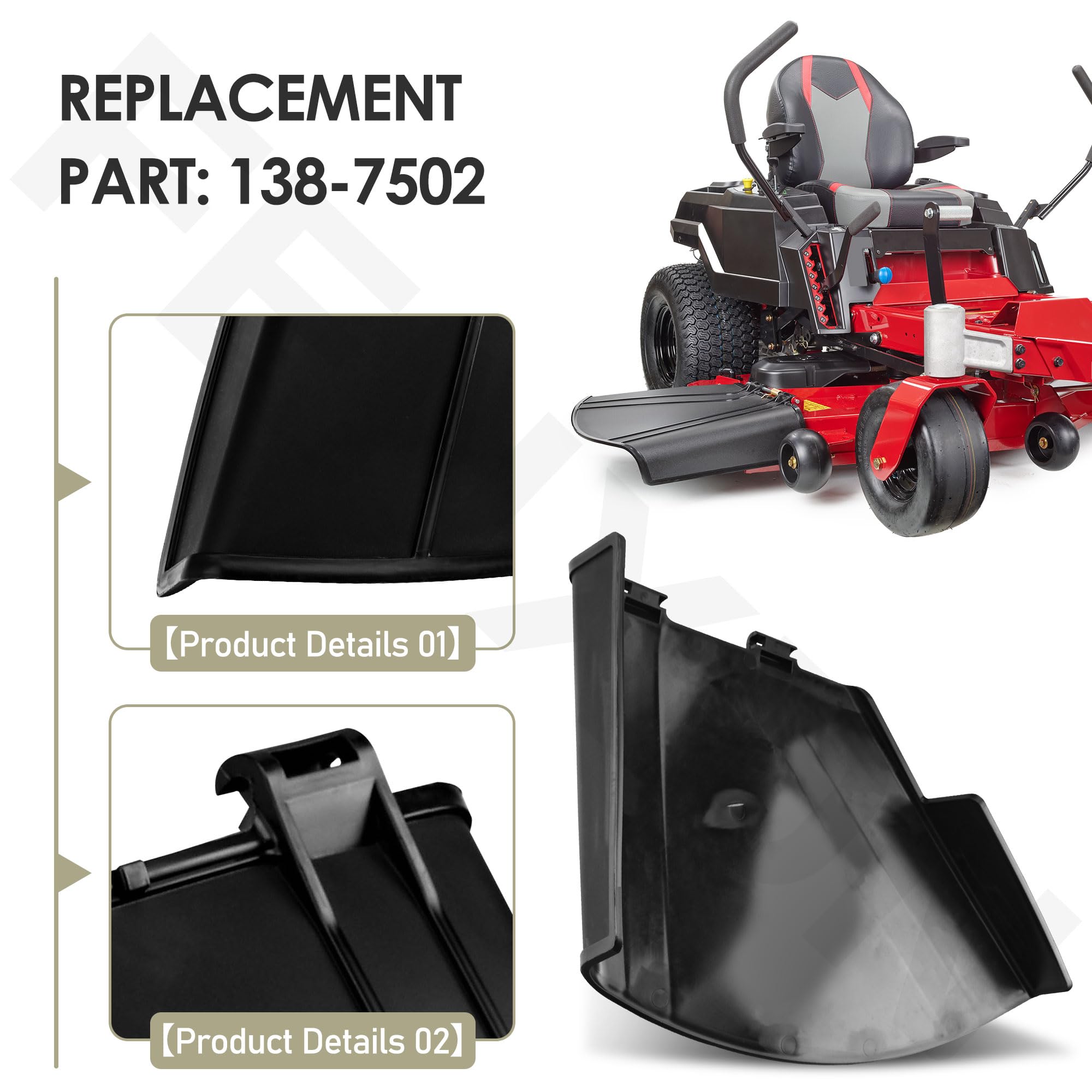 FENXDN 138-7502 replacement part crafted from durable plastic