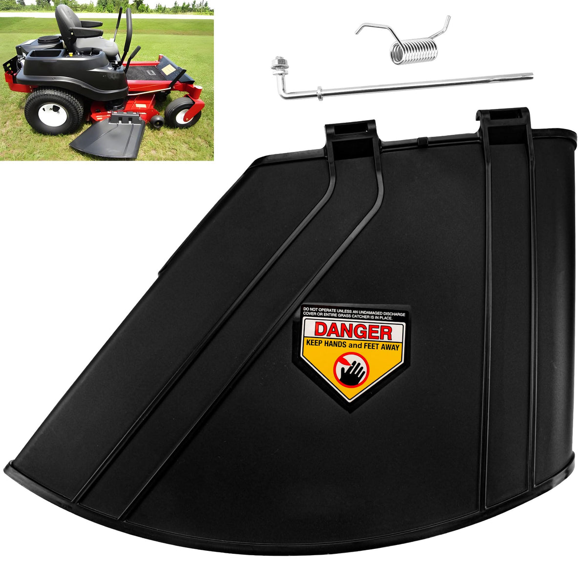 FENXDN discharge deflector shields Toro-compatible mowers for safer mowing