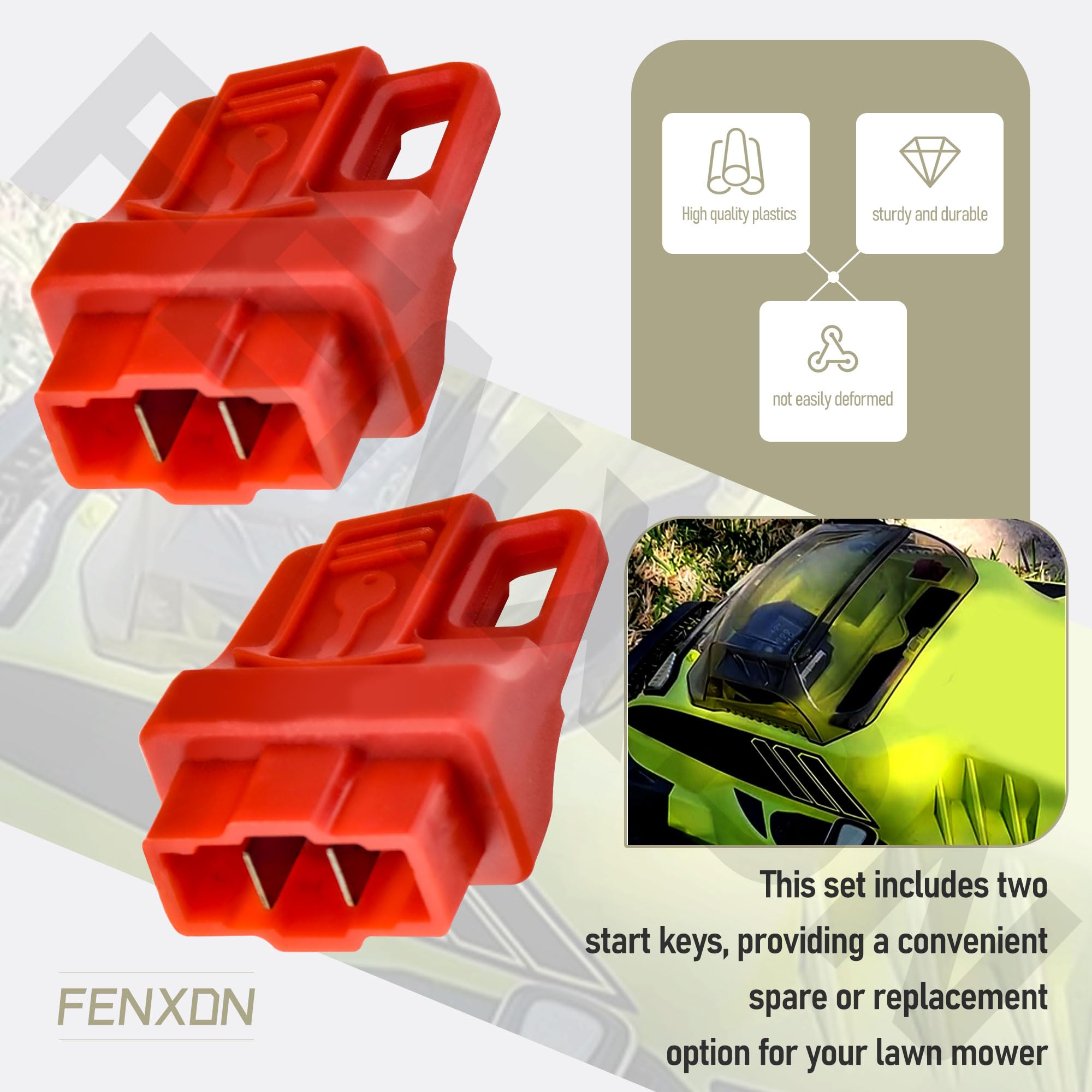 FENXDN easy-installation start key for Ryobi 40V mowers.