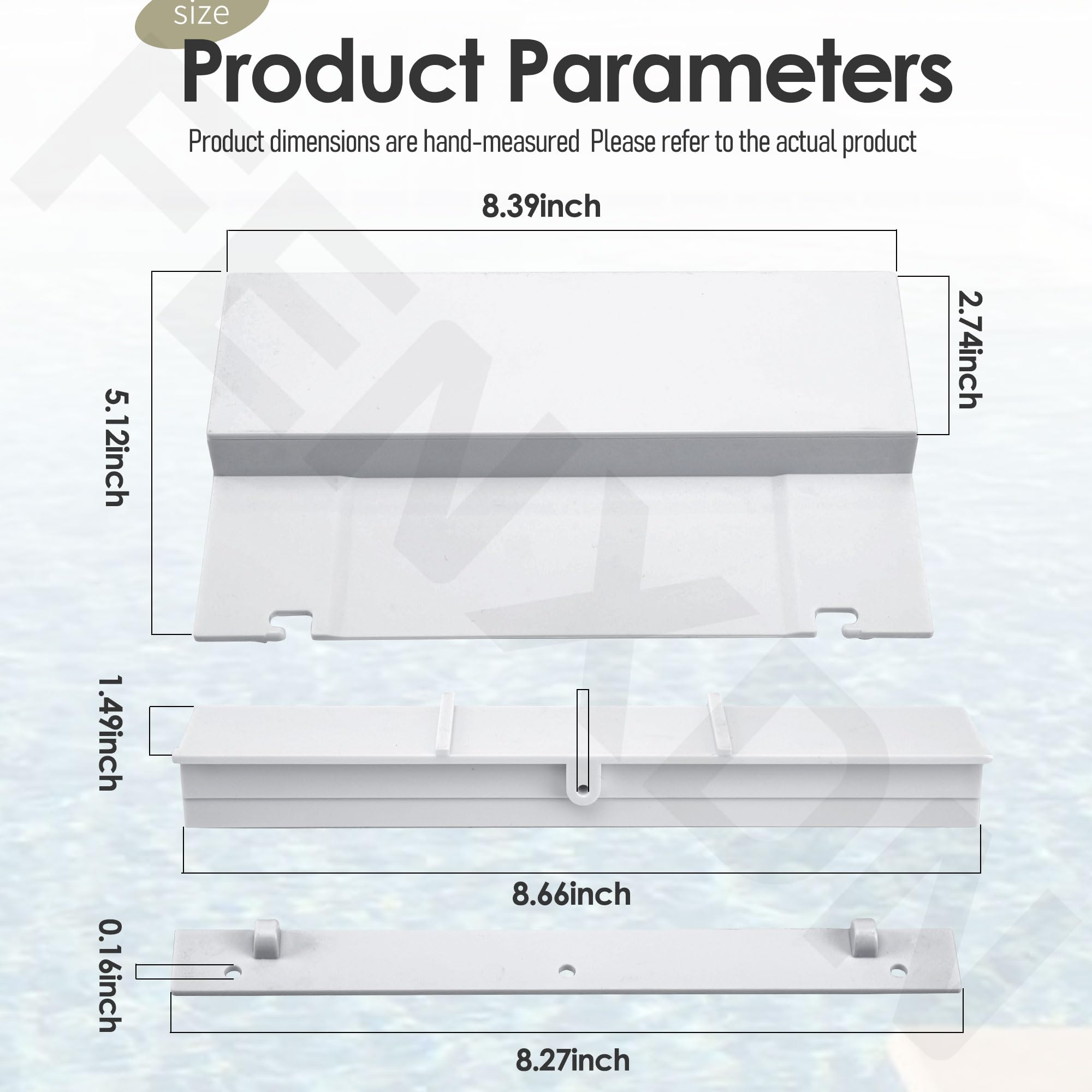 FENXDN SP1070 pool skimmer front view shows replacement part fit