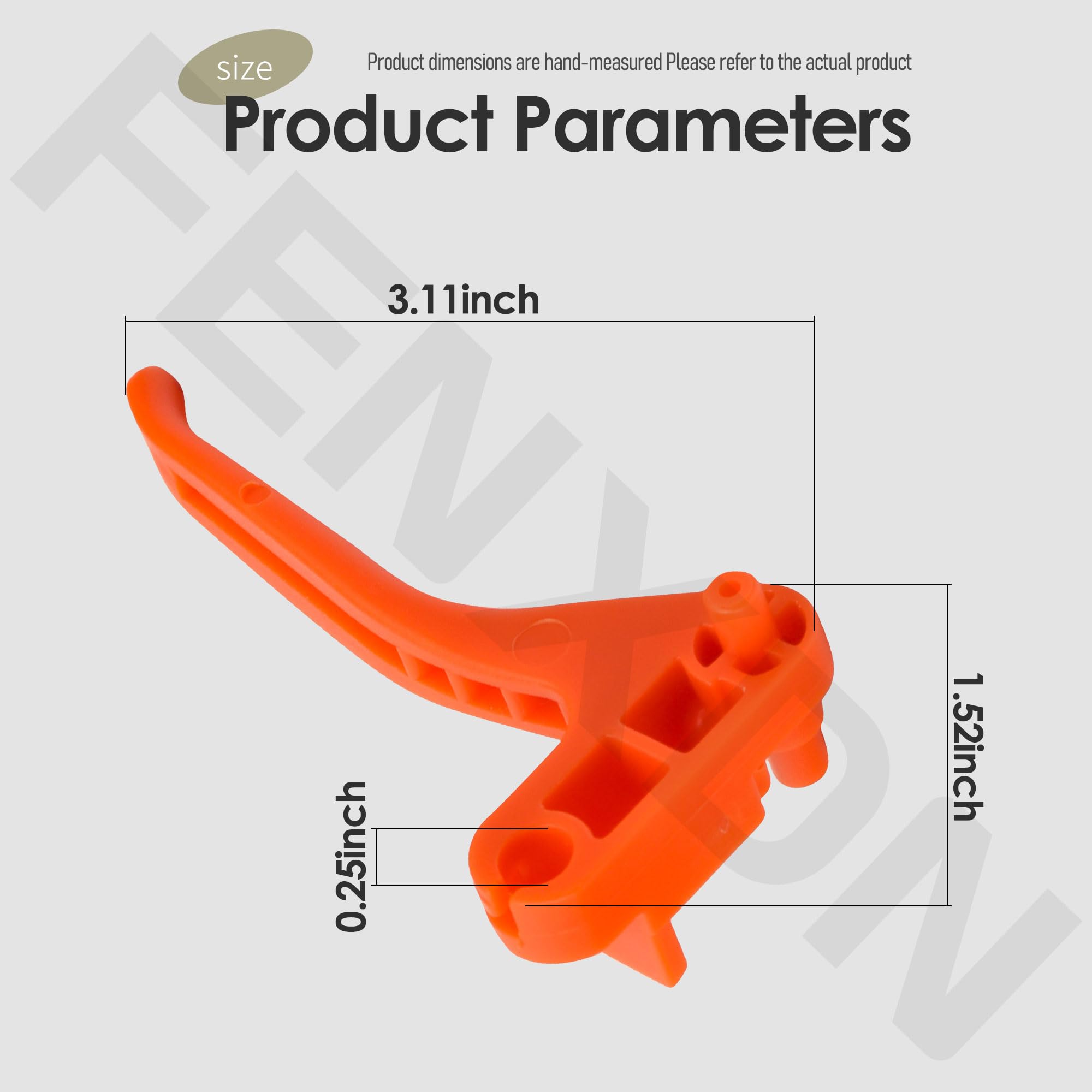 FENXDN throttle triggers being installed on a trimmer for precise control setup