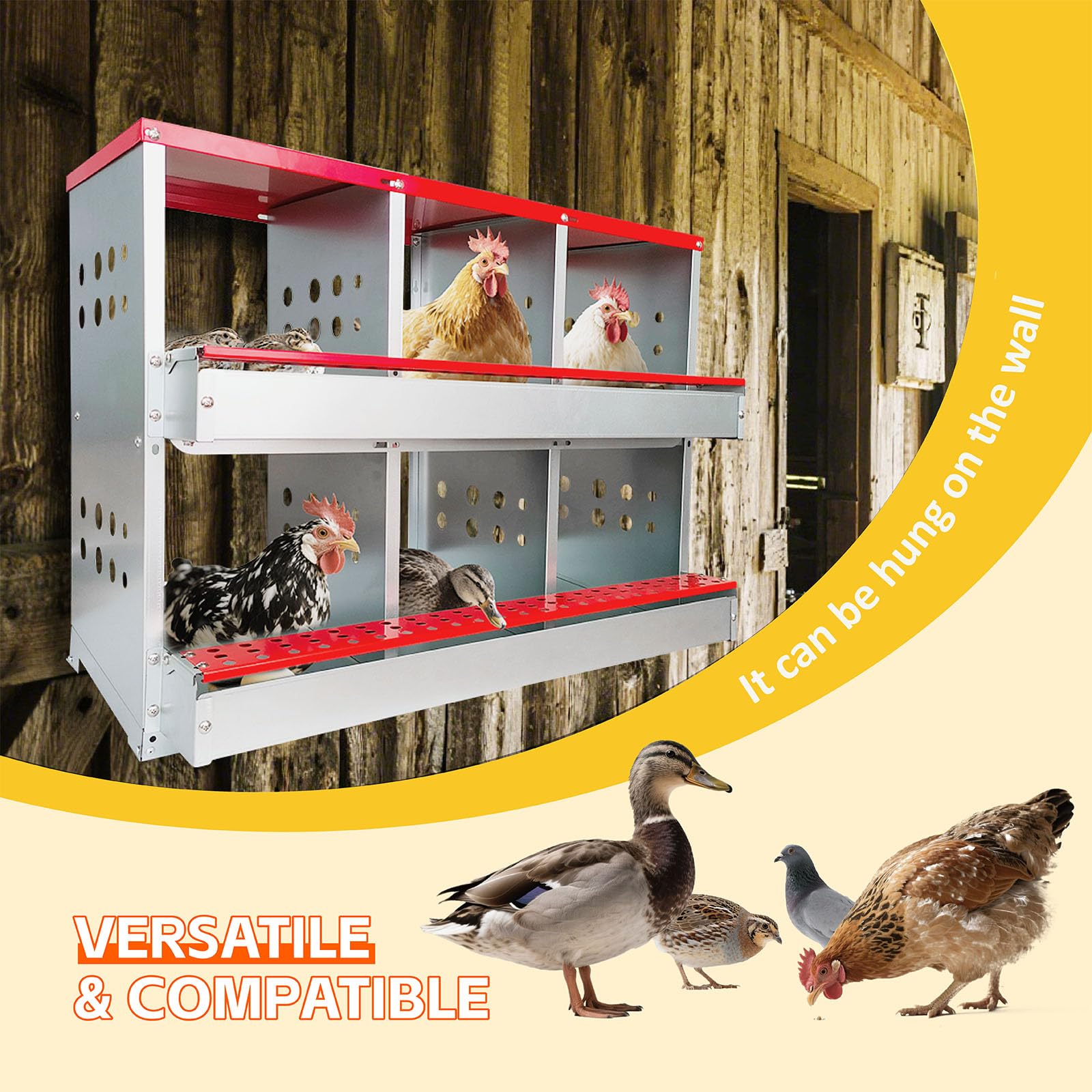 FEOKUMO nesting box dimensions to fit your coop layout