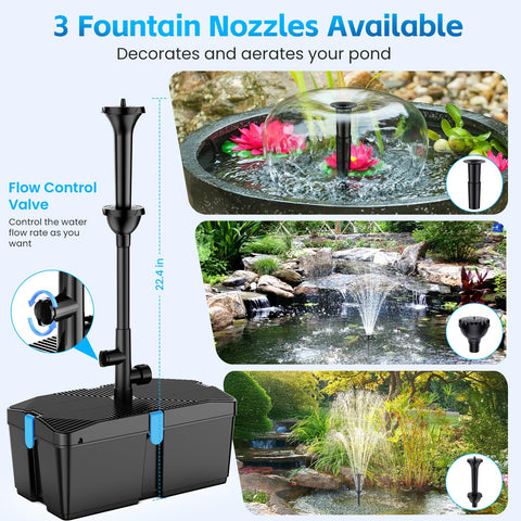 All-in-one filtration system for ponds by FEOXSHAL