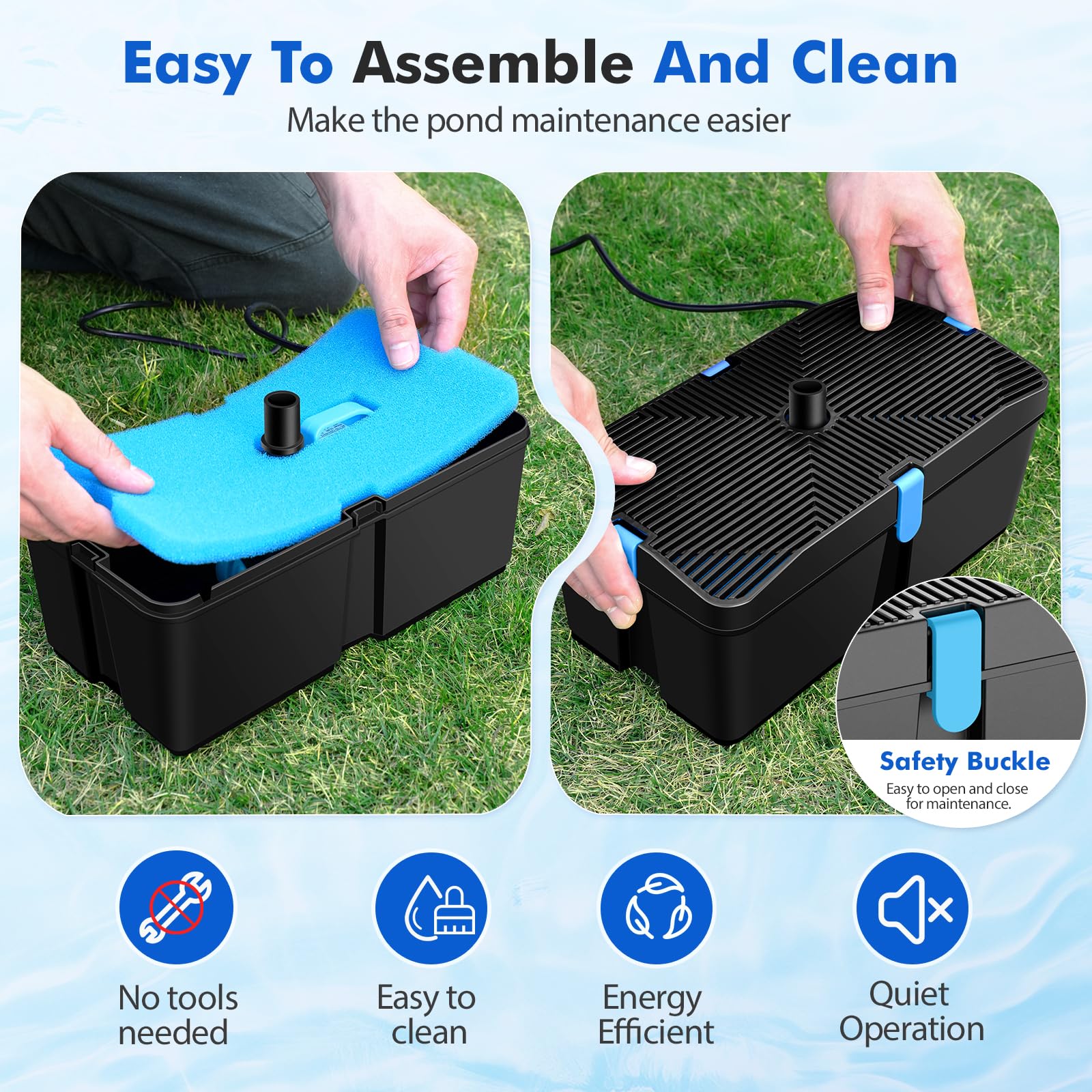 Compact filter box assembly by FEOXSHAL for space savings