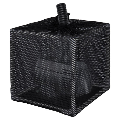FEOXSHAL pond filter box with anti-clogging mesh protects the pump from debris