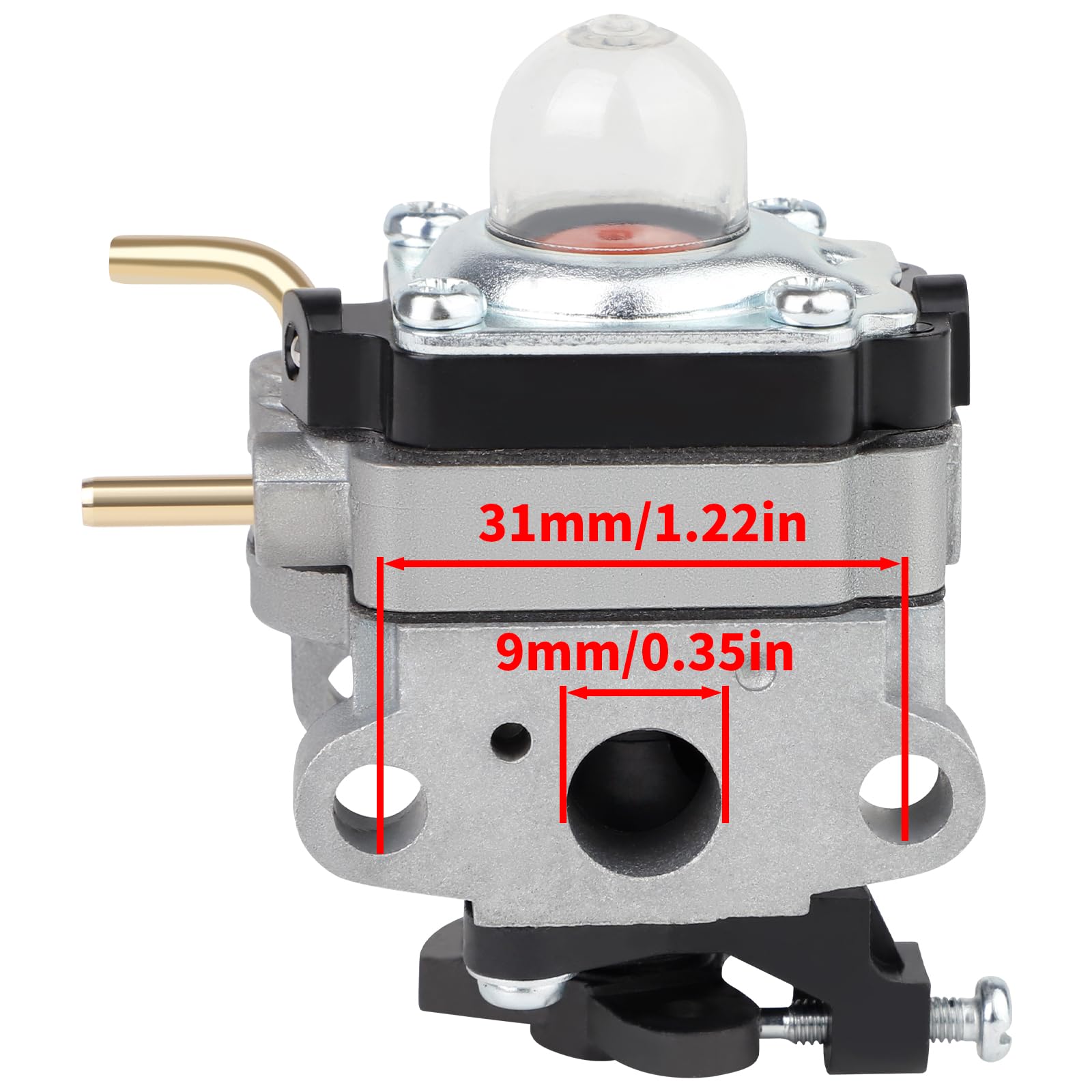 Ferilter 753-06258A carburetor kit included for Ryobi, convenient replacement option