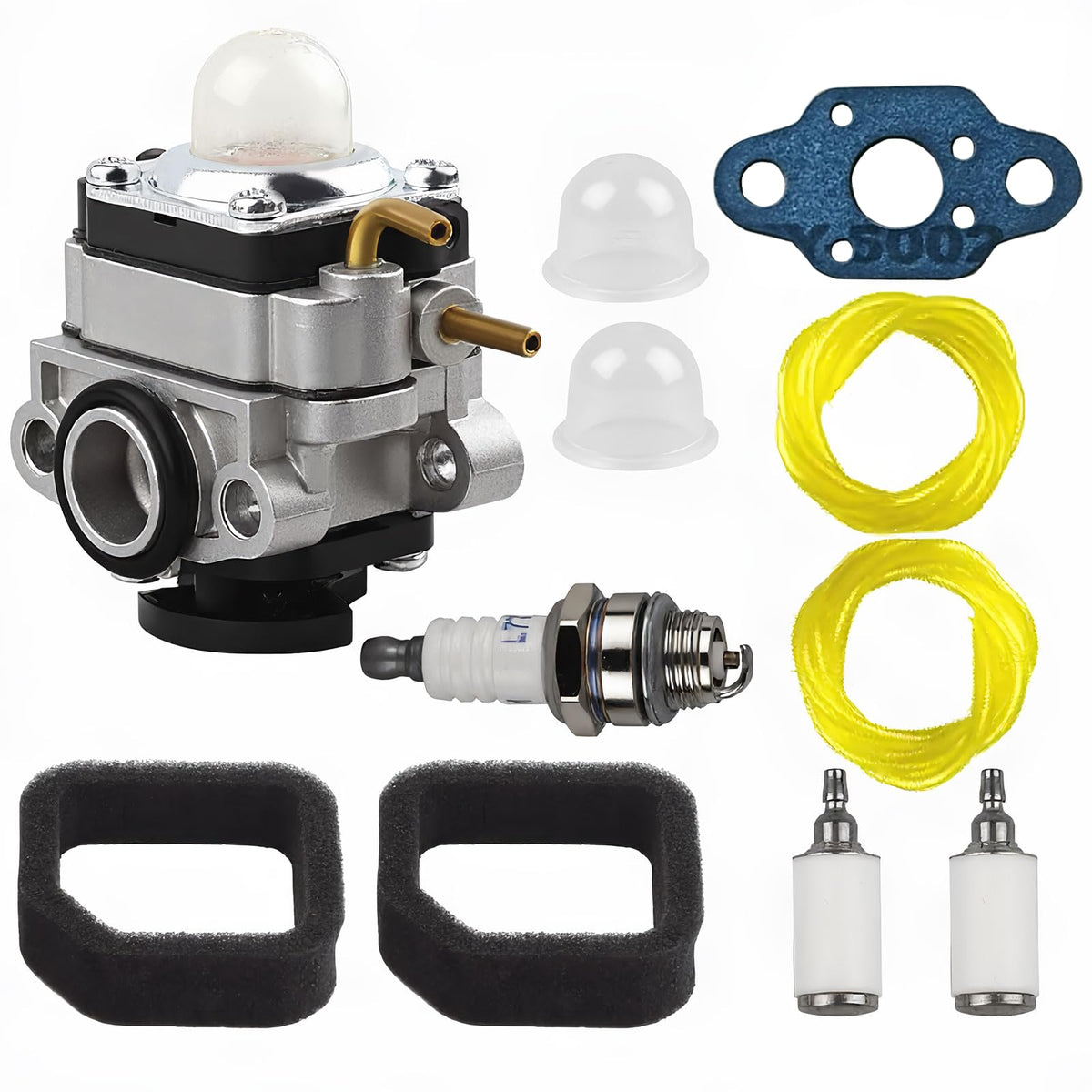 Ferilter 753-06258A carburetor top view for Ryobi, direct replacement
