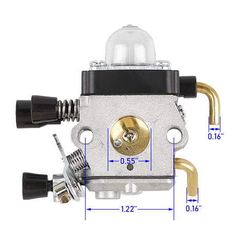 Ferilter carburetor shown with HL45 hedge trimmer highlighting model compatibility
