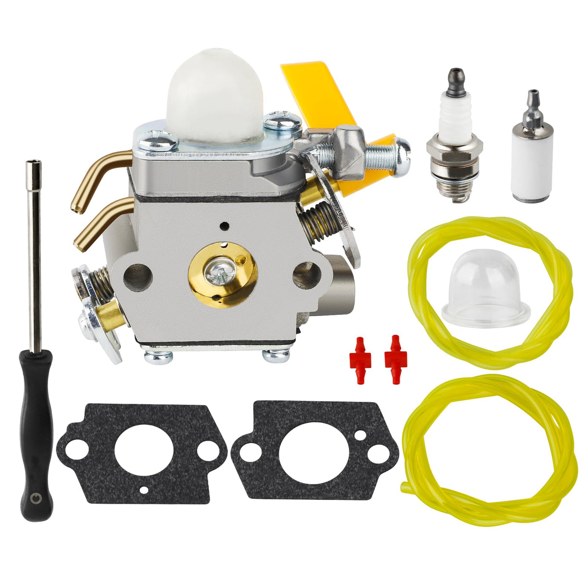 Ferilter carburetor for Homelite UT-26BVL3, close-up view shows precise fit for smooth starts